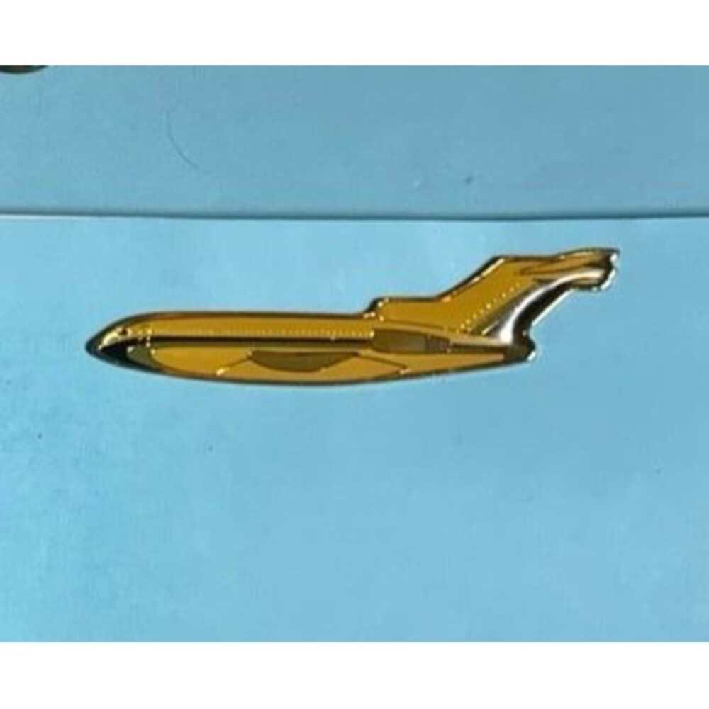 Airliner enameled Double post back Pin EUC